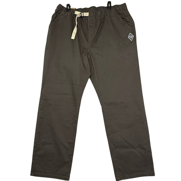 NEW Prana Mens Mojave Pant XXL Dark Iron Tapered Leg Organic Cotton Drawstring - Picture 1 of 10
